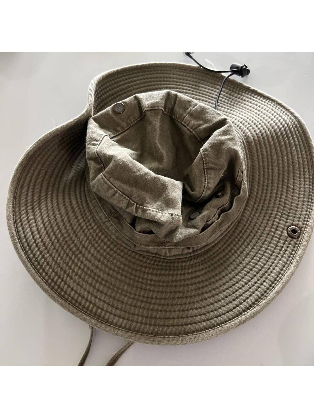 Dorfman Pacific Hat Boonie Fitted Mens Large Olive Wide Brim Outdoor